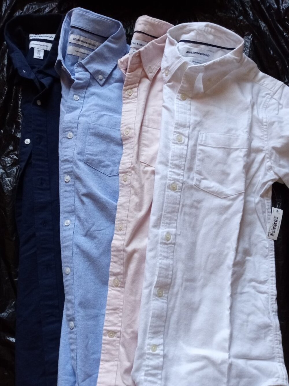 NWT 4pk Amazon Essentials Mens XS Short Sleeve Shirt